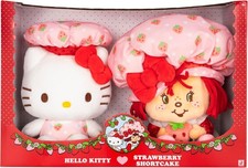 Strawberry Shortcake x Hello Kitty 8-Inch Plush 2-Pack New Stuffed Animals Toy