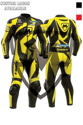 MarkX MotoGP Motorrad Lederkombi für Herren Rennanzug aus Leder CE Zertifiziert