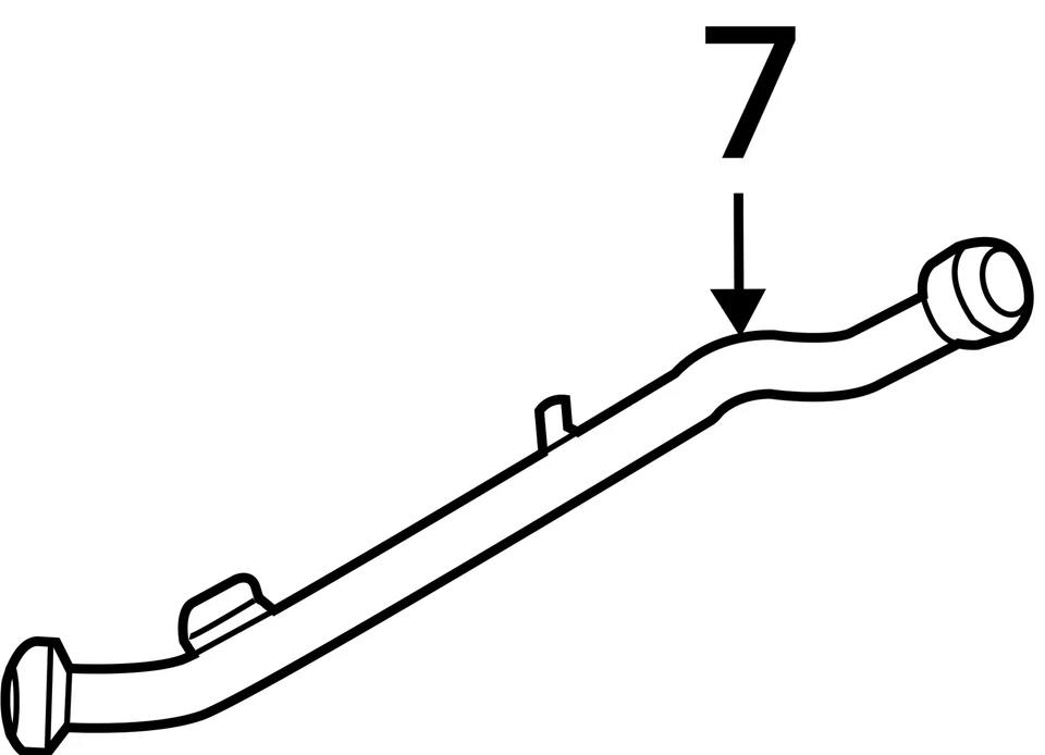 2015-2019 Audi S8 Secondary Air Injection Pump Hose 06E131831S - Image 4 of 4