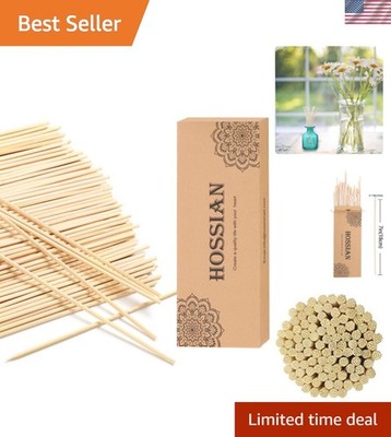 100PCS Reed Diffuser Sticks-Natural Rattan Sticks Reed diffusers-Diffuser Rep...