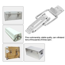 ༝10pcs Spring Hasp Lock Buckle Wooden Chest Box Toggle Latch Catch Zinc Plated