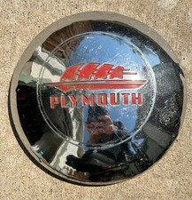 1 Genuine Original 41 - 42 Plymouth 10 Round Dog Dish Hub Cap Hubcap Wheel Rim