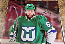 CLARK BISHOP SIGNED 8X10 MATTE PHOTO CAROLINA HURRICANES HARTFORD WHALERS (A)