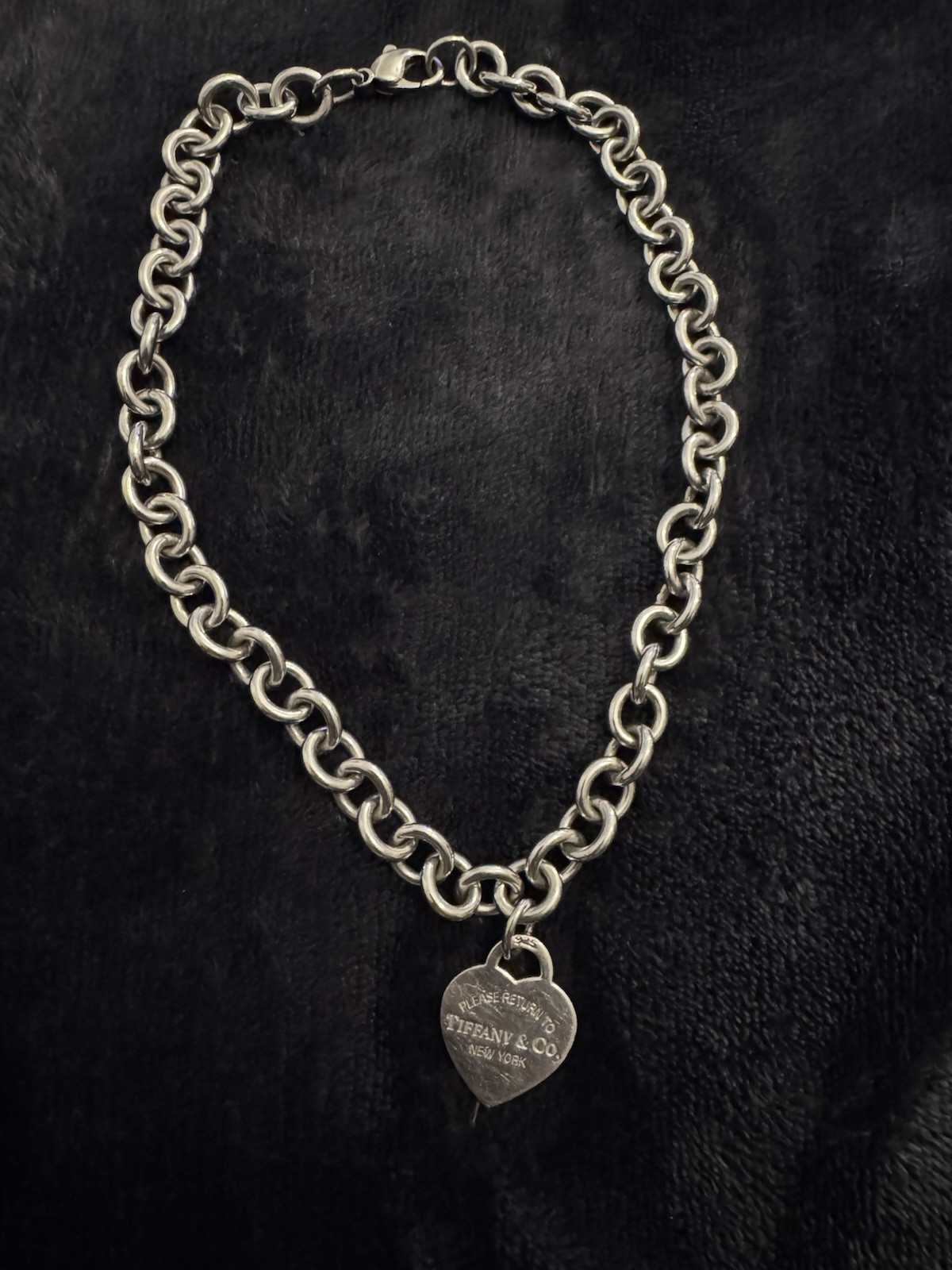 Authentic Tiffany & Co. Return to Tiffany Heart Tag Necklace – 925 Silver