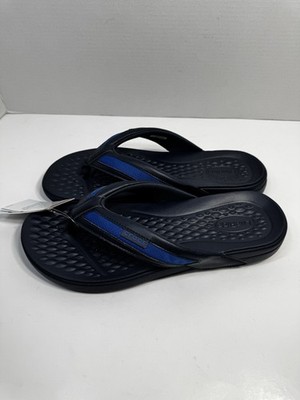 Crocs Yukon Sport LiteRide Flip Flops Sandles Mens Navy Blue Slip