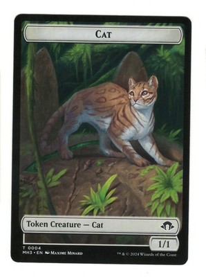 Cat Token 4 Token Modern Horizons 3 Magic: The Gathering Near Mint