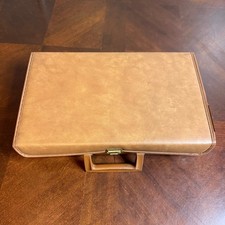 Vintage Japan SLR Camera Accessory Carry Case Faux Leather Tan Film Kit 1970s