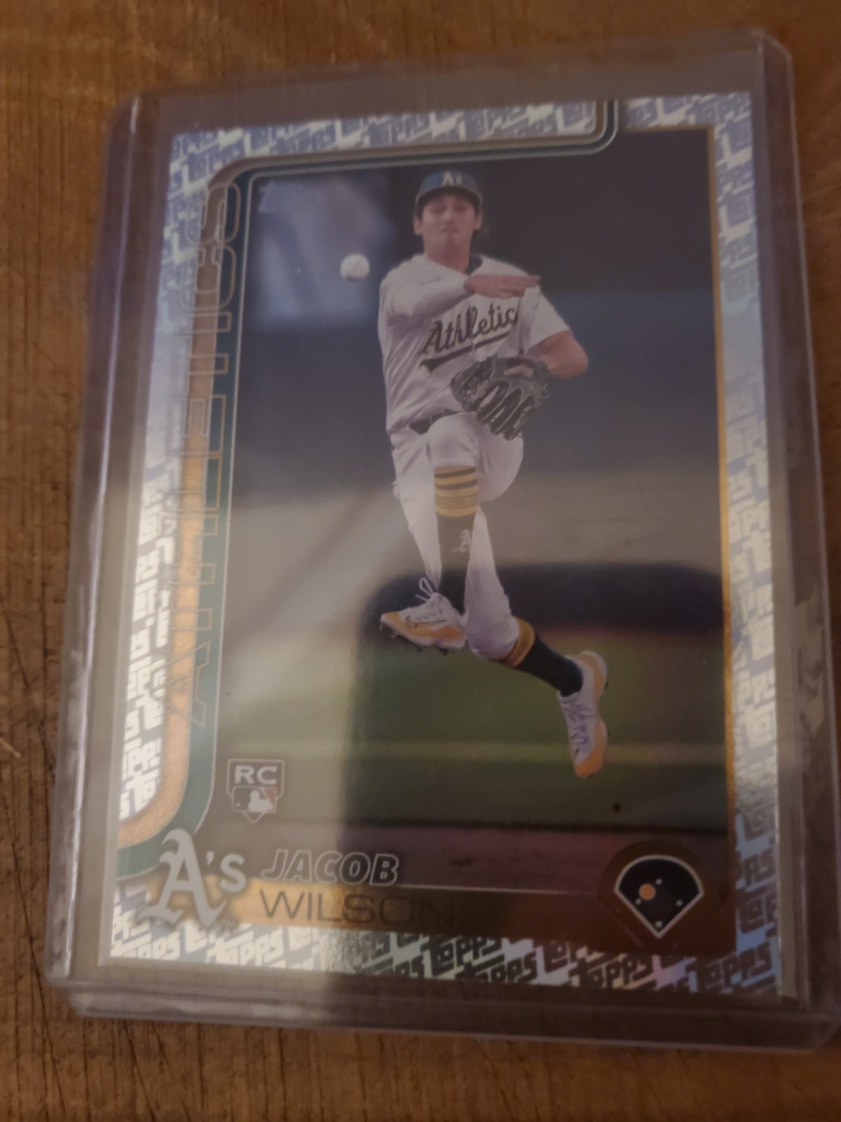 2025 Topps Series 1 Jacob Wilson #314 Topps Foil Pattern (RC)