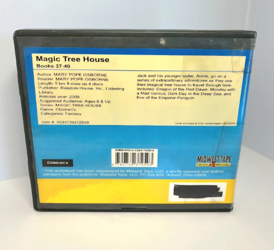 2009 Magic Tree House Audiobook CD CDs Collection Books 37-40 Mary Pope Osborne  - Image 2 of 4