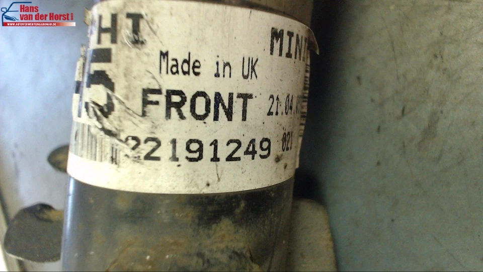 Stoßdämpfer Rechts Vorne Mini (bmw) W11B16A 22191249 22191234 31316764920 R50 / - Bild 2 von 4