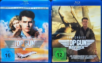 Top Gun + Top Gun Maverick TOP GUN 1+2 Blu-Ray TOM CRUISE + Val Kilmer