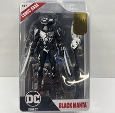 DC Direct McFarlane Toys Black Manta Line Art  DC Page Punchers  Gold Label