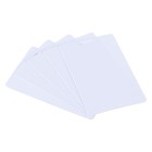 2.13 x 3.39" PVC Blank Cards with Slot Punch on Short Side, 20 Pcs, White