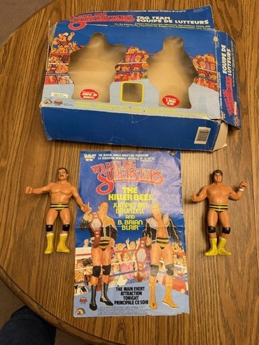 LJN WWF Killer Bees Brian Blair & Jim Brunzell w/ ...