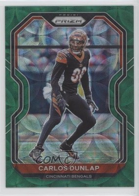 2020 Panini Prizm Green Scope Prizm 22/75 Carlos Dunlap #53 z7h