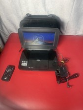RCA DRC99392 Portable DVD Player 9" Remote AC  DC Power Cords Box Tested Works