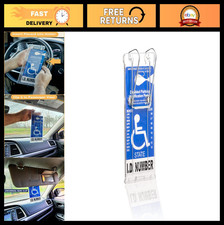 Handicap Placard Holder - Vertical Parking Tag Display, Durable Hard Plastic, US