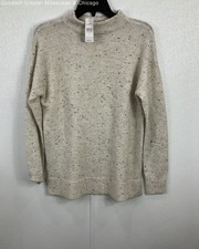 NWT LOFT Women's Size S Beige and Multicolor Sweater