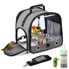 SUERTREE Bird Carrier Bag Bird Travel Cage with Stand, Small Bird Carrier for...