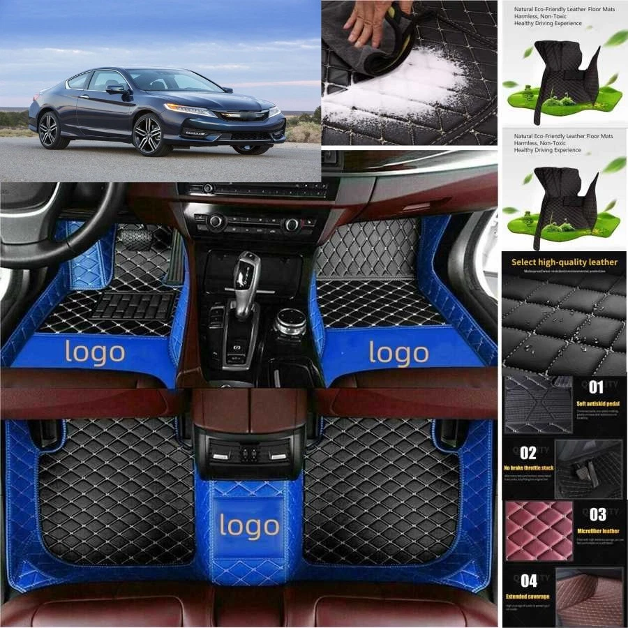 For Honda Accord Car Floor Mats Luxury Waterproof Carpets Liners Interior Auto Foto 4 de 4