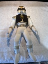 Large 17" Saban Mighty Morphin Power Rangers White Tommy Plush , 1994 Vintage