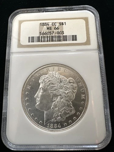 1884 CC MORGAN DOLLAR NGC MS 66 See Photos Great Carson City
