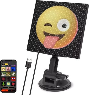 Smart LED Pixel Text Display Schild App Steuerung Bluetooth Scroll Nachricht Auto Shop