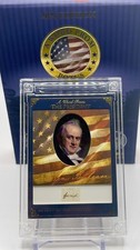 2025 Una palabra del presidente POTUS James Buchanan palabra manuscrita “Encontrar” tinta rara