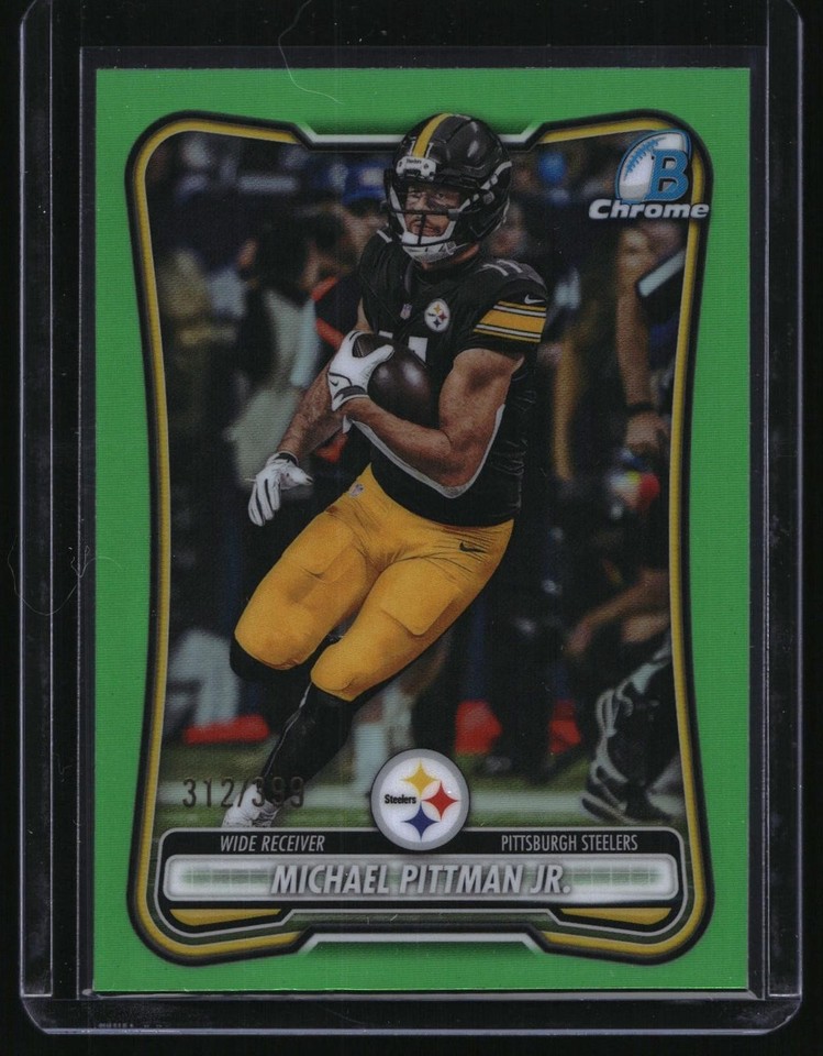 2026 Bowman Chrome Michael Pittman Jr. Neon Green Refractor #BCV-29 Michael Pittman Jr. Neon Green Refractor 312/399 #BCV-29