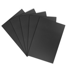 5 Pcs 8" x 12" Corrugated Plastic Sheets 3mm Black Blank Yard Lawn Signs