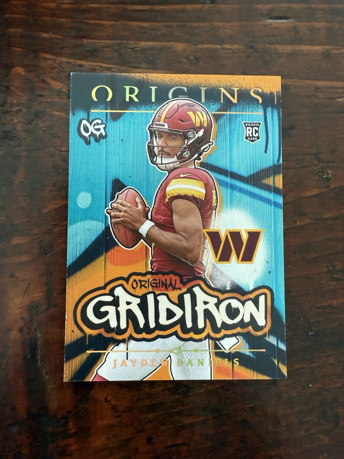 2024 Panini Origins - Rookie Jayden Daniels Original Gridiron Holo RC #7