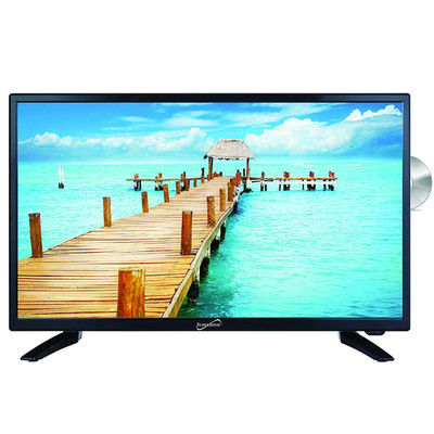 Supersonic 24'' 12 Volt ACDC LED HDTV with DVD Player, USB, SD Card Reader and HD