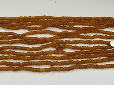 15 Strands 22" Brown Pony Glass Beads Wholesale Bulk Lot 6mm x 9mm  G-8 
