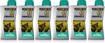 6 Bottles Motorex 10W-40 Formula Semi Blend Synthetic 4T Engine Oil Motorcycle