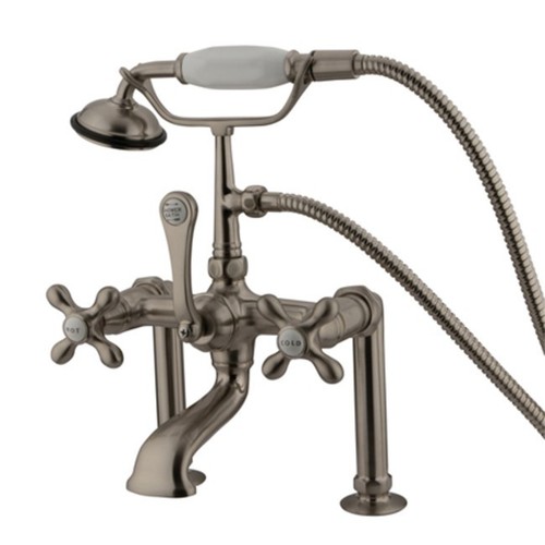 Kingston Brass CC109T Vintage Deck Mounted Clawfoot Tub Filler - Nickel