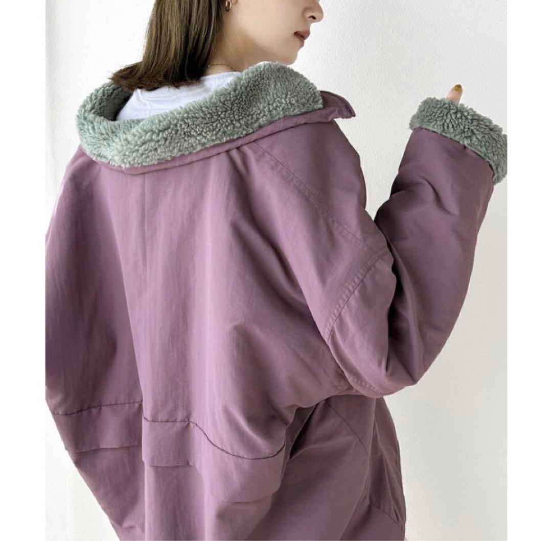 Java Reversible Half-Zip Nylon Boa Jacket Men's R… - image 4