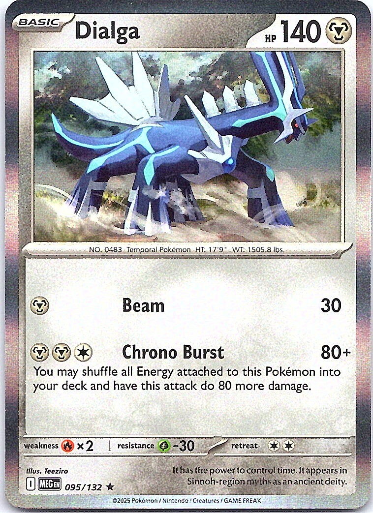 Dialga Holo Rare ME01: Mega Evolution 095/132 NM