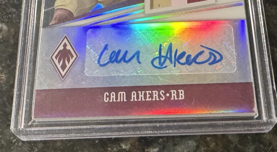 2020 Panini Chronicles  Cam Akers Auto Patch /99 - Image 2 of 3