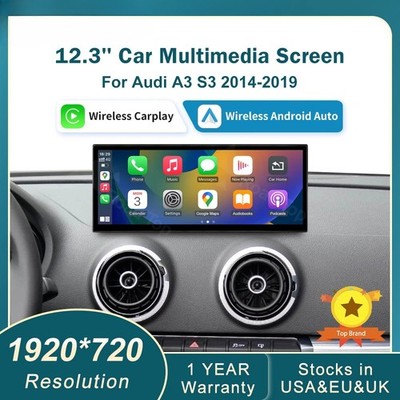 Wireless CarPlay for Audi A3 S3 B9 MIB MIB2 2014-2019 Multimedia Linux Screen