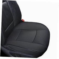 Luxury PU Leather Car Seat Cover Protector Front, Bottom Single Seat Black