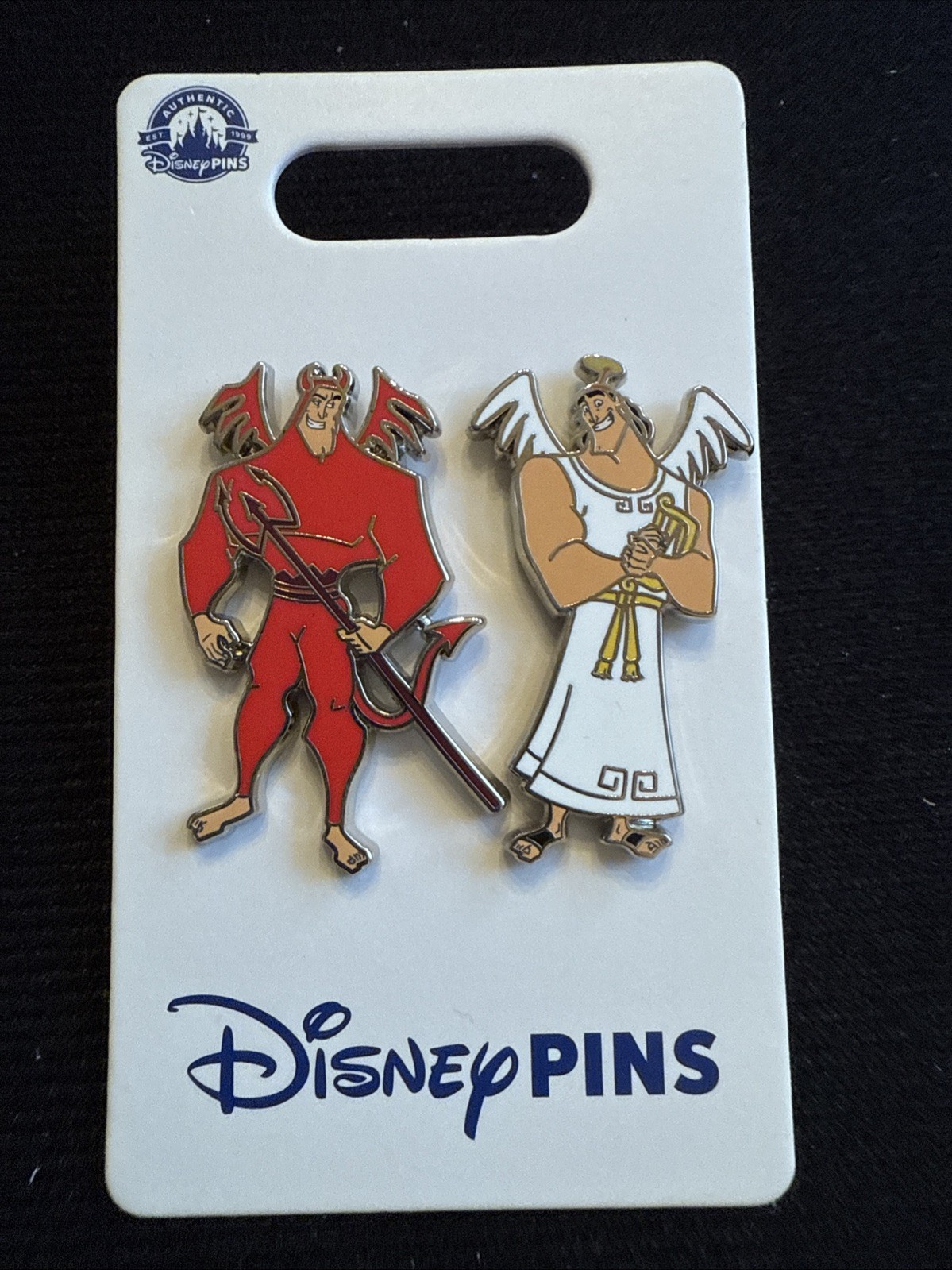 NEW Walt Disney World The Emperor's New Groove Kronk Angel and Devil Pin Set
