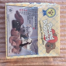 Vintage Crafting 1985 Pound Puppies White Dog Sewing Kit Millcraft 18" New