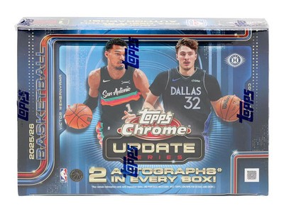 PYT #5408 - 3x 25/26 Topps Chrome Update Basketball 1x Delight + 2x Hobby Boxes