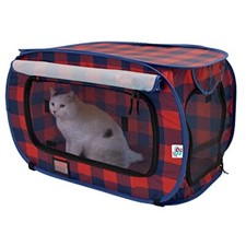 Large Pop Open Kennel Portable Cat Cage Waterproof Carrier Pet Bed