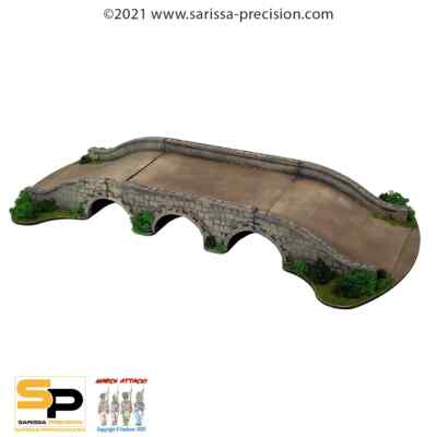 Triple Arch Bridge - Pre-Cut MDF - Warlord Games Sarissa Precision LTD