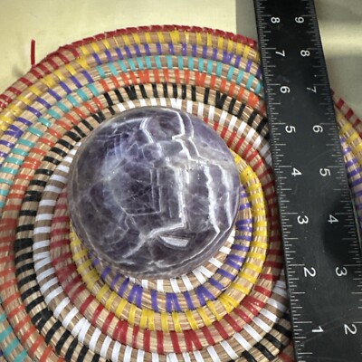 Große Amethystkristallkugel 6,8 cm 450 Gramm Kristalle UK Verkäufer F45 #4