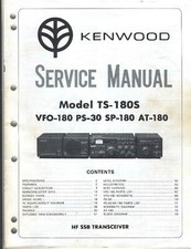 Servizio Manual per Kenwood TS-180 S, VFO-180,PS-30,SP-180,AT-180