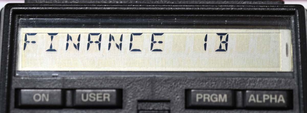 HP 41 Financial 1 Modul, für HP-41C/41CV/41CX