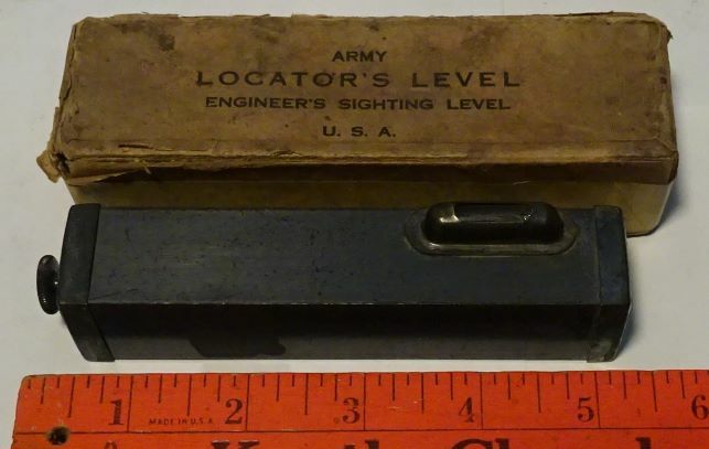 Vintage - US Military - Engineers Sight Line Level w ORIGINAL BOX