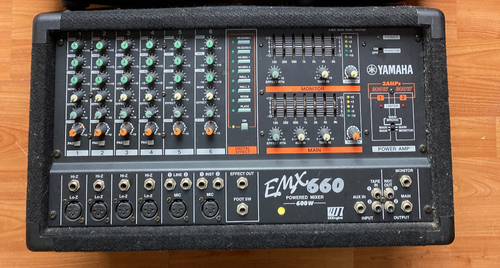 YAMAHA EMX-660 POWERED MIXER + Effects, live events, music, wedding, sound mixer